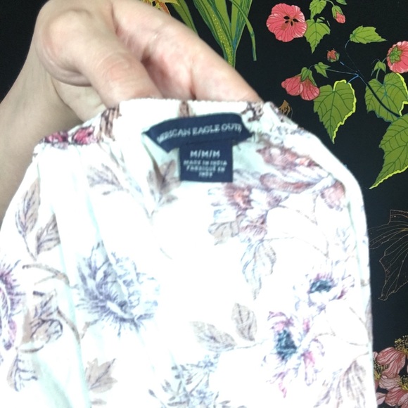 AE FLORAL OFF THE SHOULDER BLOUSE - Picture 4 of 4